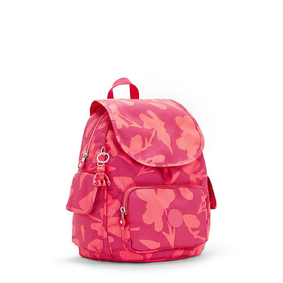 Kipling City Pack Small Printed Rugzak Roze | BE 1517GS